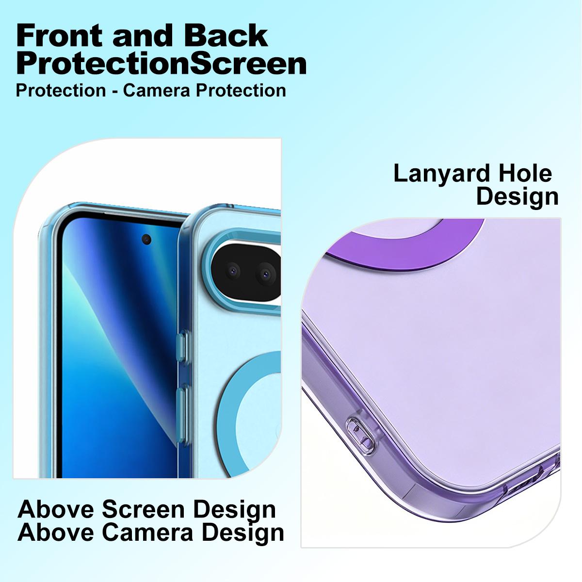 For Google Pixel 10a imak Candy Series Magnetic Shockproof Phone Case - Purple - EDA009874401F