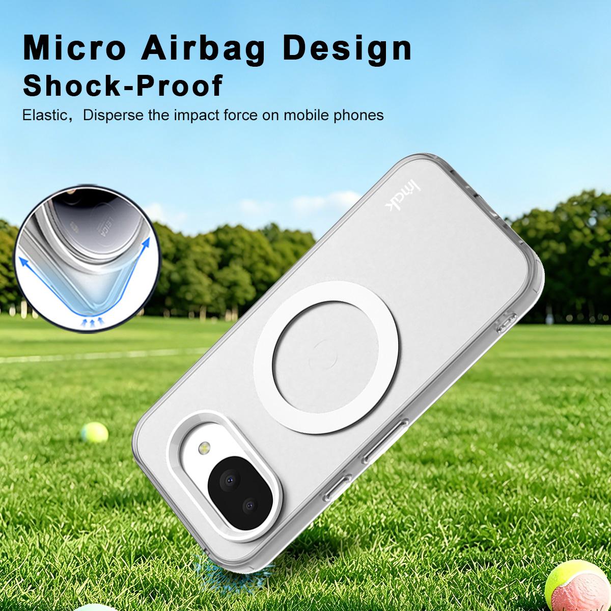 For Google Pixel 10a imak Candy Series Magnetic Shockproof Phone Case - White - EDA009874401G