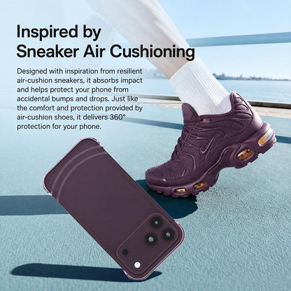 For iPhone 17 Pro QN2 Skin-Friendly AirBag Magnetic Shockproof Phone Case - Sky Blue - EDA009883401A
