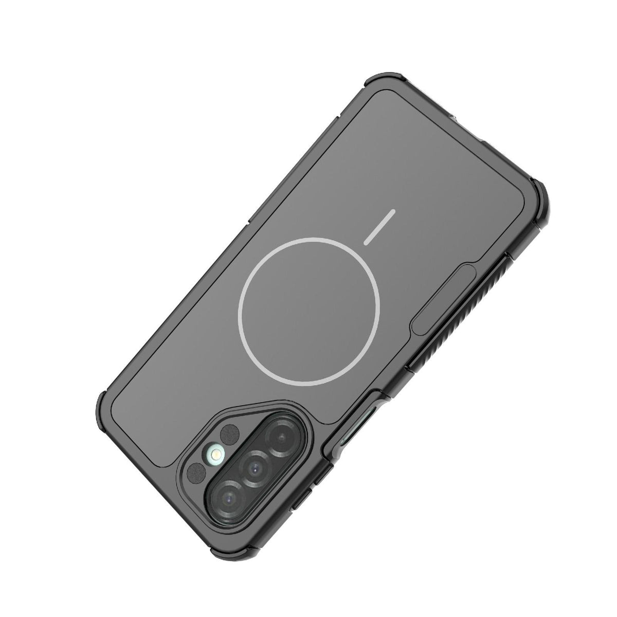 For Galaxy A26 5G/A17/A18 5G Heat Dissipation Air Shockproof TPU + PC Magsafe Phone Case - Black - EDA009885301A