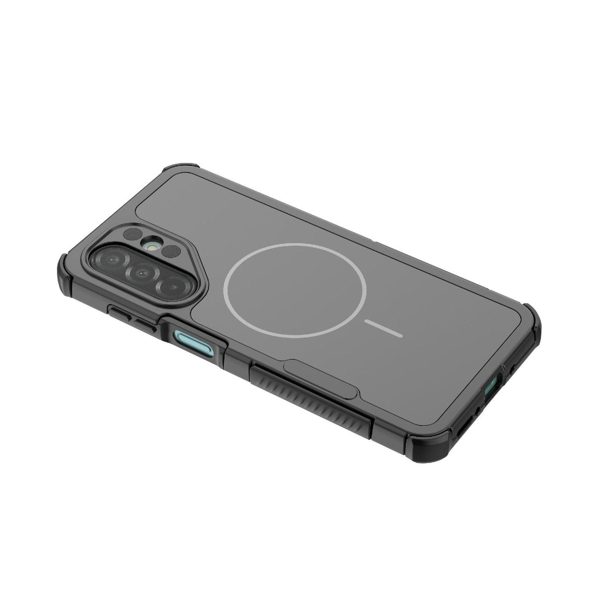 For Galaxy A26 5G/A17/A18 5G Heat Dissipation Air Shockproof TPU + PC Magsafe Phone Case - Black - EDA009885301A