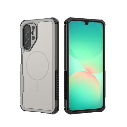 For Galaxy A26 5G/A17/A18 5G Heat Dissipation Air Shockproof TPU + PC Magsafe Phone Case - Gray - EDA009885301B