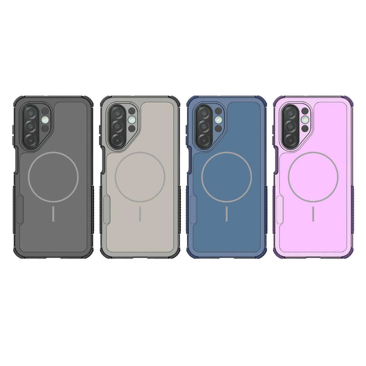 For Galaxy A26 5G/A17/A18 5G Heat Dissipation Air Shockproof TPU + PC Magsafe Phone Case - Gray - EDA009885301B