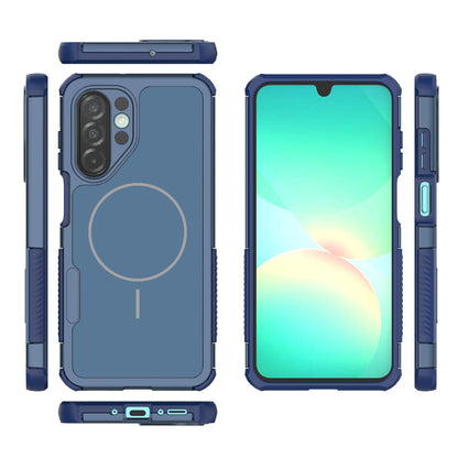 For Galaxy A26 5G/A17/A18 5G Heat Dissipation Air Shockproof TPU + PC Magsafe Phone Case - Blue - EDA009885301C