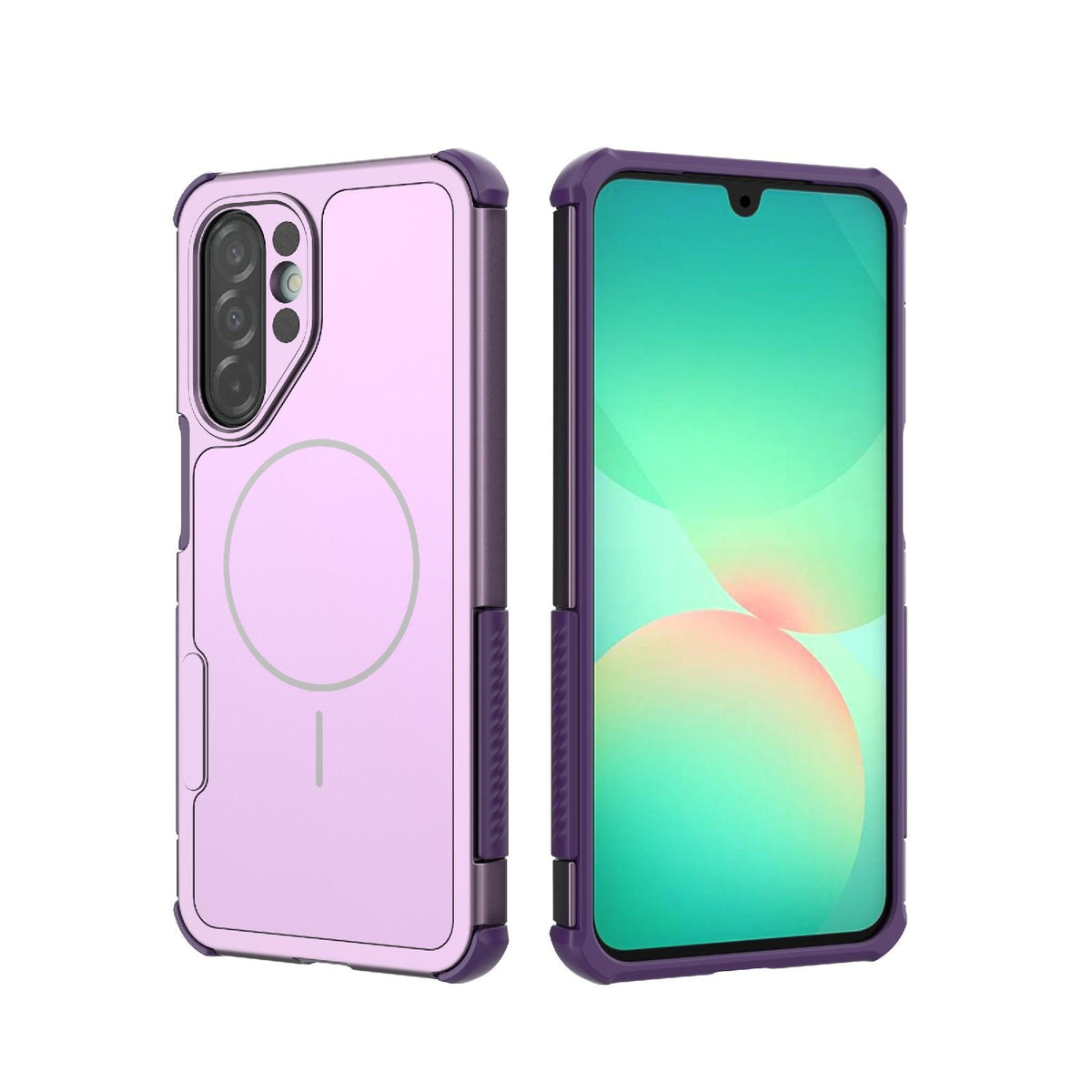 For Galaxy A26 5G/A17/A18 5G Heat Dissipation Air Shockproof TPU + PC Magsafe Phone Case - Purple - EDA009885301D