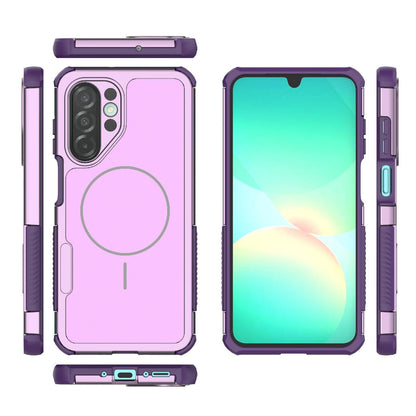 For Galaxy A26 5G/A17/A18 5G Heat Dissipation Air Shockproof TPU + PC Magsafe Phone Case - Purple - EDA009885301D