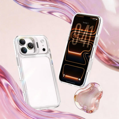 For iPhone 18 Pro Max Lens Frame Holder Acrylic TPU Phone Case - Transparent - EDA009890902D