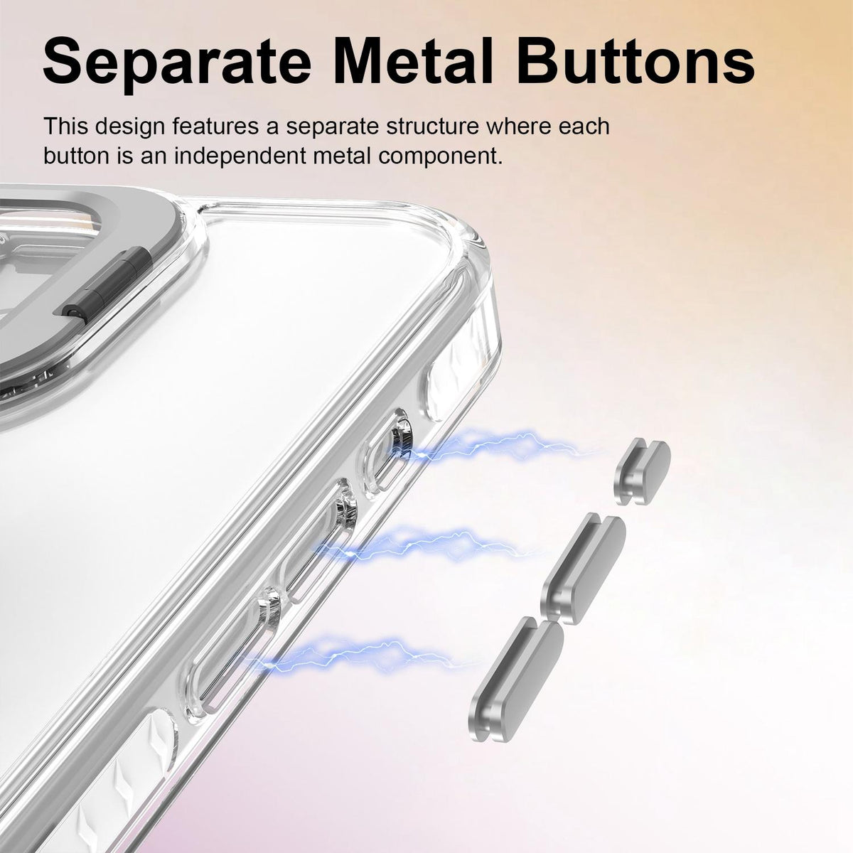For iPhone 17 Lens Frame Holder Acrylic TPU Phone Case - Transparent - EDA009890905D