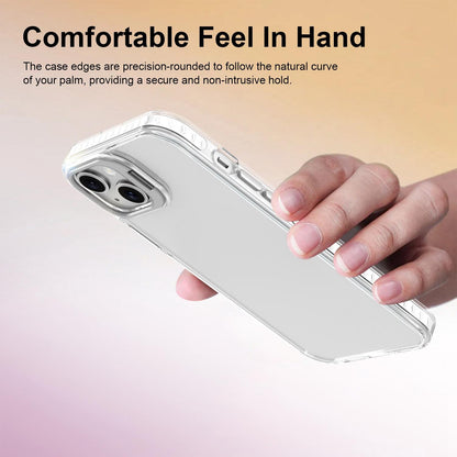 For iPhone 14 Plus Lens Frame Holder Acrylic TPU Phone Case - Transparent - EDA009890915D