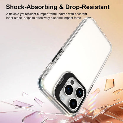 For iPhone 14 Pro Lens Frame Holder Acrylic TPU Phone Case - Clear Black - EDA009890917C