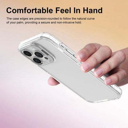 For iPhone 14 Pro Max Lens Frame Holder Acrylic TPU Phone Case - Transparent - EDA009890918D