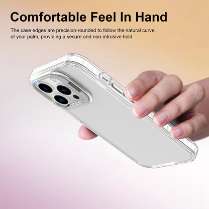 For iPhone 13 Pro Lens Frame Holder Acrylic TPU Phone Case - Transparent - EDA009890920D