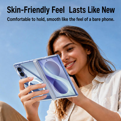 For Galaxy Z Fold8 5G Transparent Magnetic Hinge Protective Phone Case - Default - EDA009891901