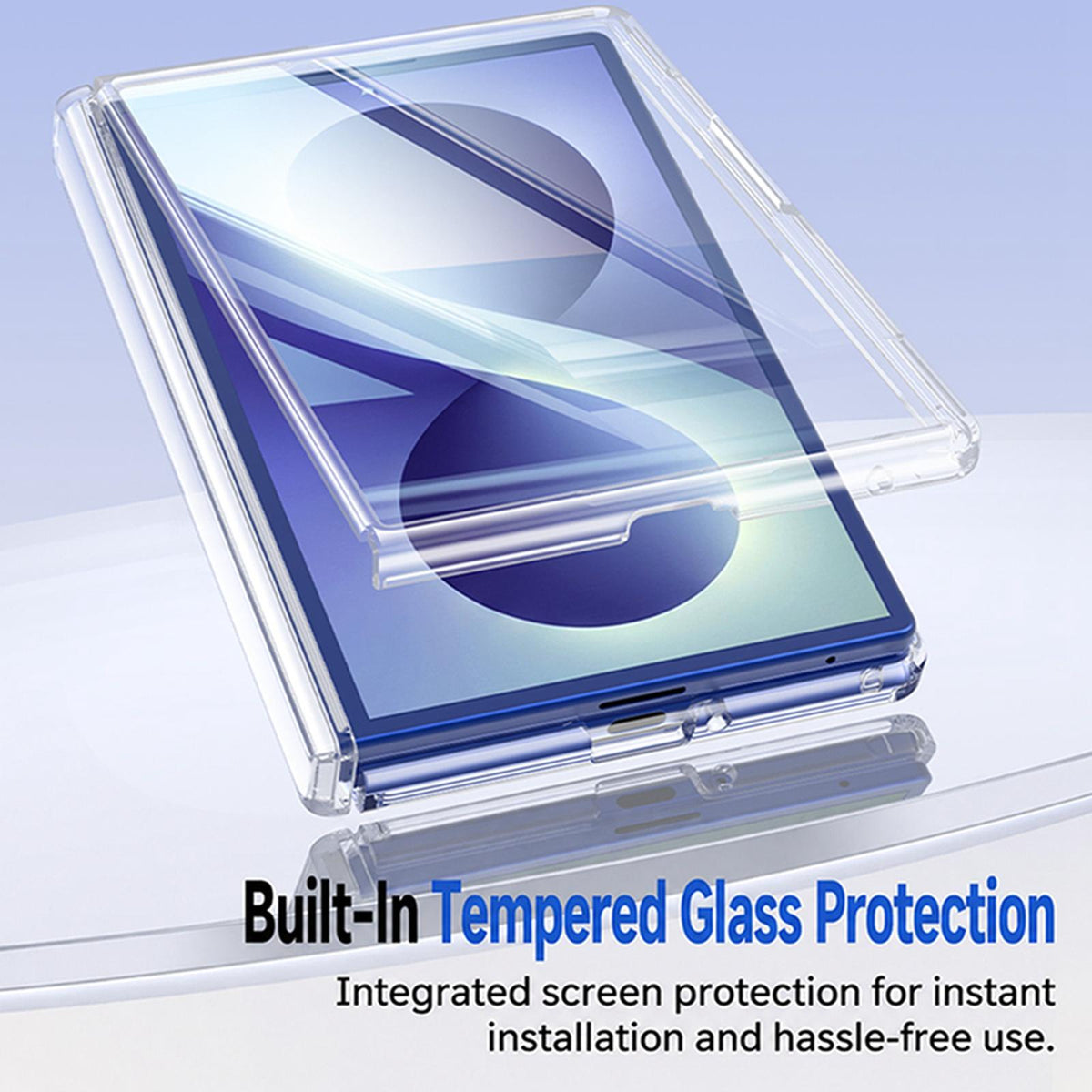 For Galaxy Z Fold8 5G Transparent Magnetic Hinge Protective Phone Case - Default - EDA009891901