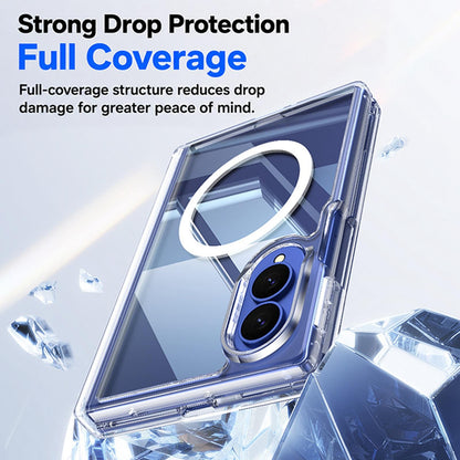 For Galaxy Z Fold8 5G Transparent Magnetic Hinge Protective Phone Case - Default - EDA009891901