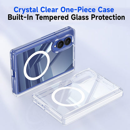 For Galaxy Z Fold8 5G Transparent Magnetic Hinge Protective Phone Case - Default - EDA009891901