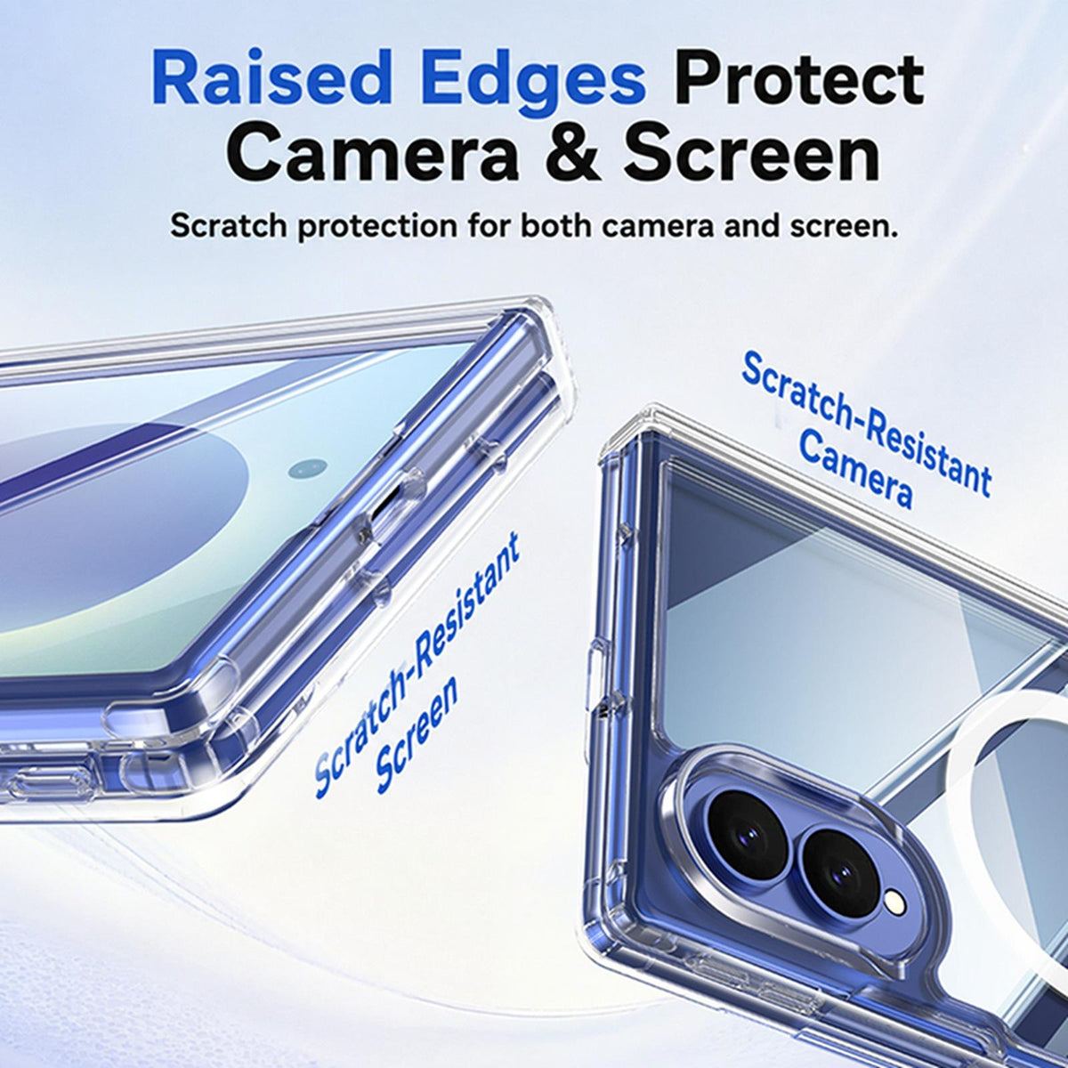 For Galaxy Z Fold8 5G Transparent Magnetic Hinge Protective Phone Case - Default - EDA009891901