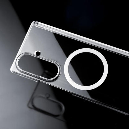 For Galaxy Z Fold8 Ultra 5G Central Axis Magnetic PC Phone Case - Transparent - EDA009892001A