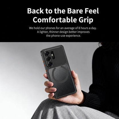 For Galaxy S26 Ultra 5G Cooling Magnetic Buckle Metal Shockproof Phone Case - Titanium Blue - EDA009892304C