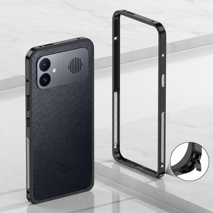 For Redmi K90 Ultra 5G Metal Frame Heat Dissipation Phone Case(Black)