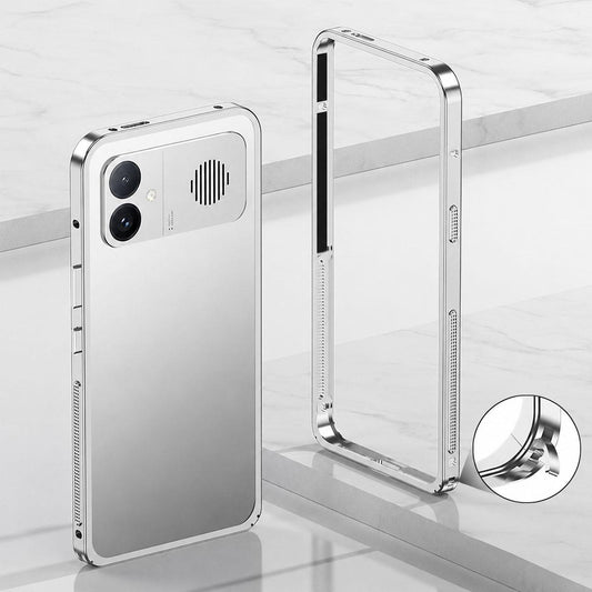 For Redmi K90 Ultra 5G Metal Frame Heat Dissipation Phone Case(Silver)