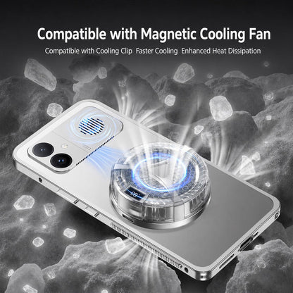 For Redmi K90 Ultra 5G Metal Frame Heat Dissipation Phone Case(Blue)