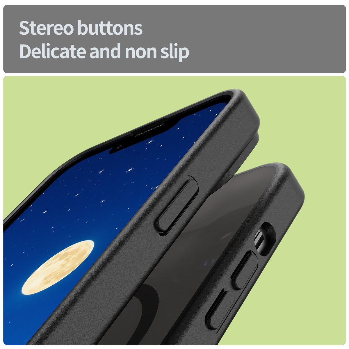 For iPhone 14 Fanying Series Precision Camera Hole PC Hybrid TPU Translucent Frosted Magnetic Phone Case - Translucent Black - EDA009893304A