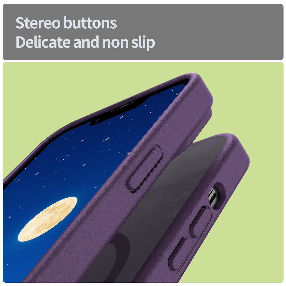 For iPhone 14 Fanying Series Precision Camera Hole PC Hybrid TPU Translucent Frosted Magnetic Phone Case - Crystal Purple - EDA009893304B