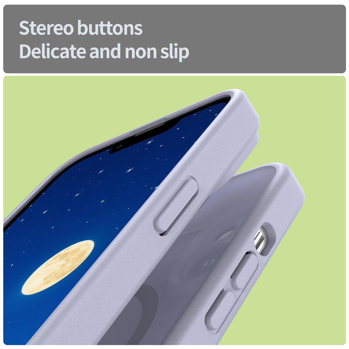 For iPhone 14 Fanying Series Precision Camera Hole PC Hybrid TPU Translucent Frosted Magnetic Phone Case - Lavender - EDA009893304H