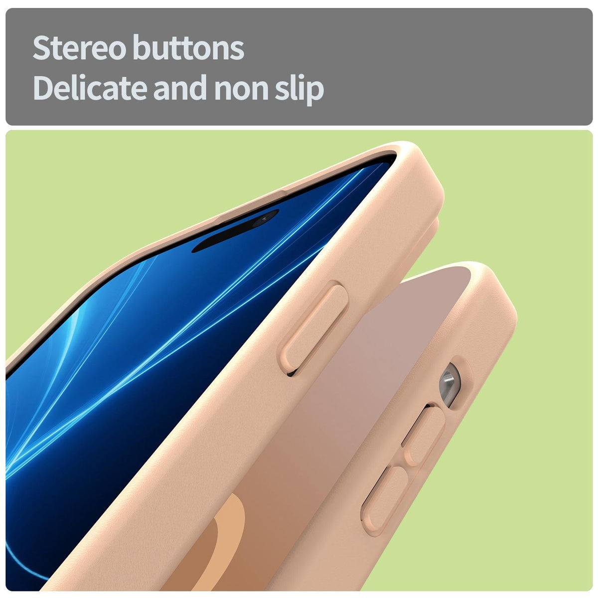 For iPhone 14 Plus Fanying Series Precision Camera Hole PC Hybrid TPU Translucent Frosted Magnetic Phone Case - Rouge Powder - EDA009893305I