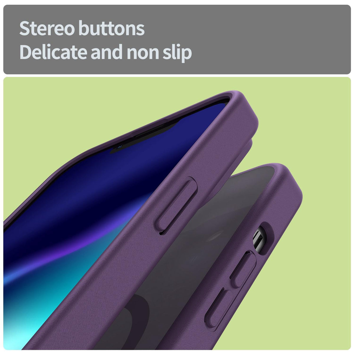 For iPhone 13 Pro Fanying Series Precision Camera Hole PC Hybrid TPU Translucent Frosted Magnetic Phone Case - Crystal Purple - EDA009893310B
