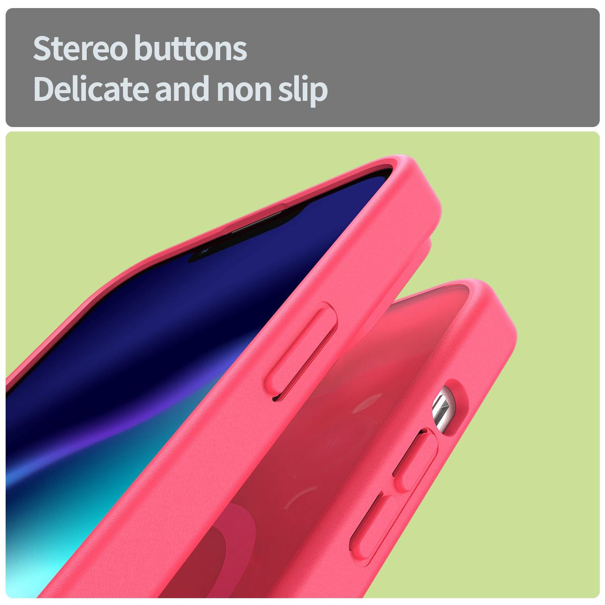 For iPhone 13 Pro Fanying Series Precision Camera Hole PC Hybrid TPU Translucent Frosted Magnetic Phone Case - Rose Red - EDA009893310E
