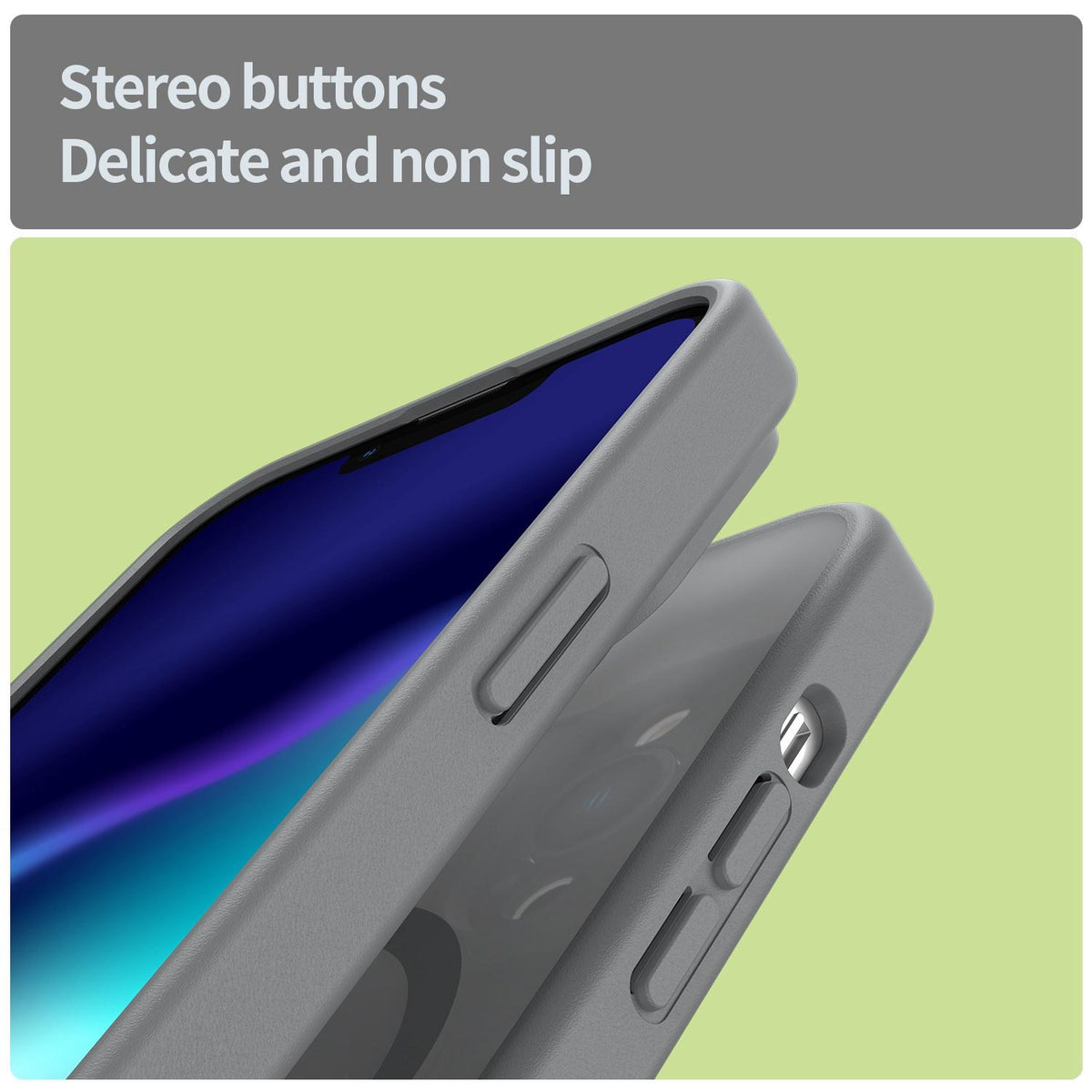 For iPhone 13 Pro Fanying Series Precision Camera Hole PC Hybrid TPU Translucent Frosted Magnetic Phone Case - Silver Grey - EDA009893310F