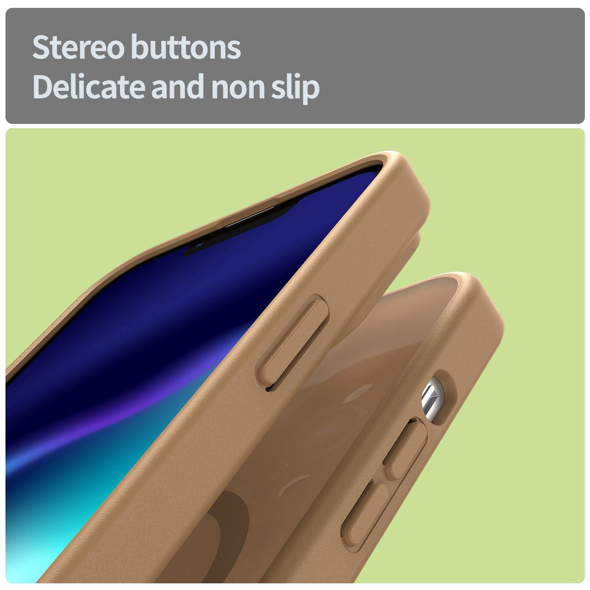 For iPhone 13 Pro Fanying Series Precision Camera Hole PC Hybrid TPU Translucent Frosted Magnetic Phone Case - Desert Gold - EDA009893310G