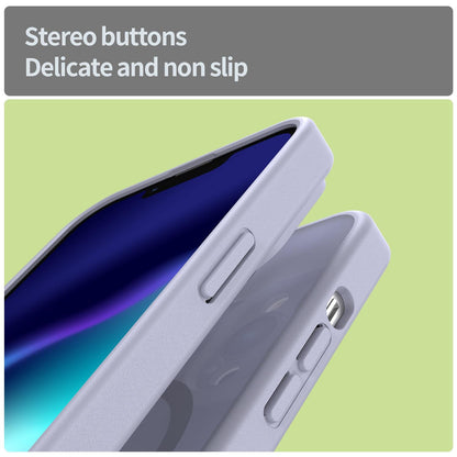 For iPhone 13 Pro Fanying Series Precision Camera Hole PC Hybrid TPU Translucent Frosted Magnetic Phone Case - Lavender - EDA009893310H