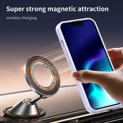 For iPhone 13 Pro Fanying Series Precision Camera Hole PC Hybrid TPU Translucent Frosted Magnetic Phone Case - Lavender - EDA009893310H