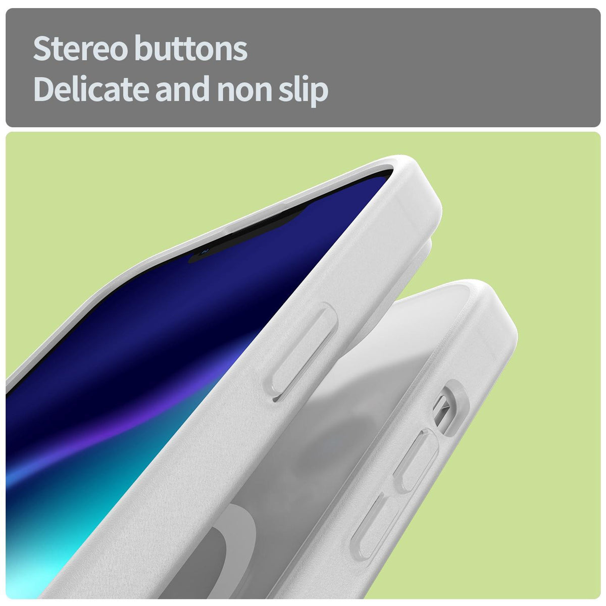 For iPhone 13 Pro Fanying Series Precision Camera Hole PC Hybrid TPU Translucent Frosted Magnetic Phone Case - Matte White - EDA009893310J