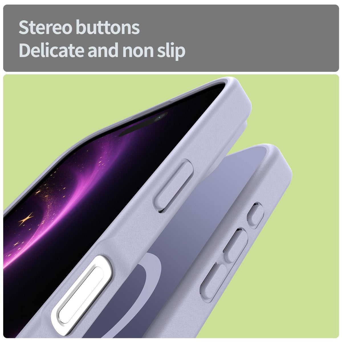 For iPhone 16 Fanying Series Precision Camera Hole PC Hybrid TPU Translucent Frosted Magnetic Phone Case - Lavender - EDA009893312H