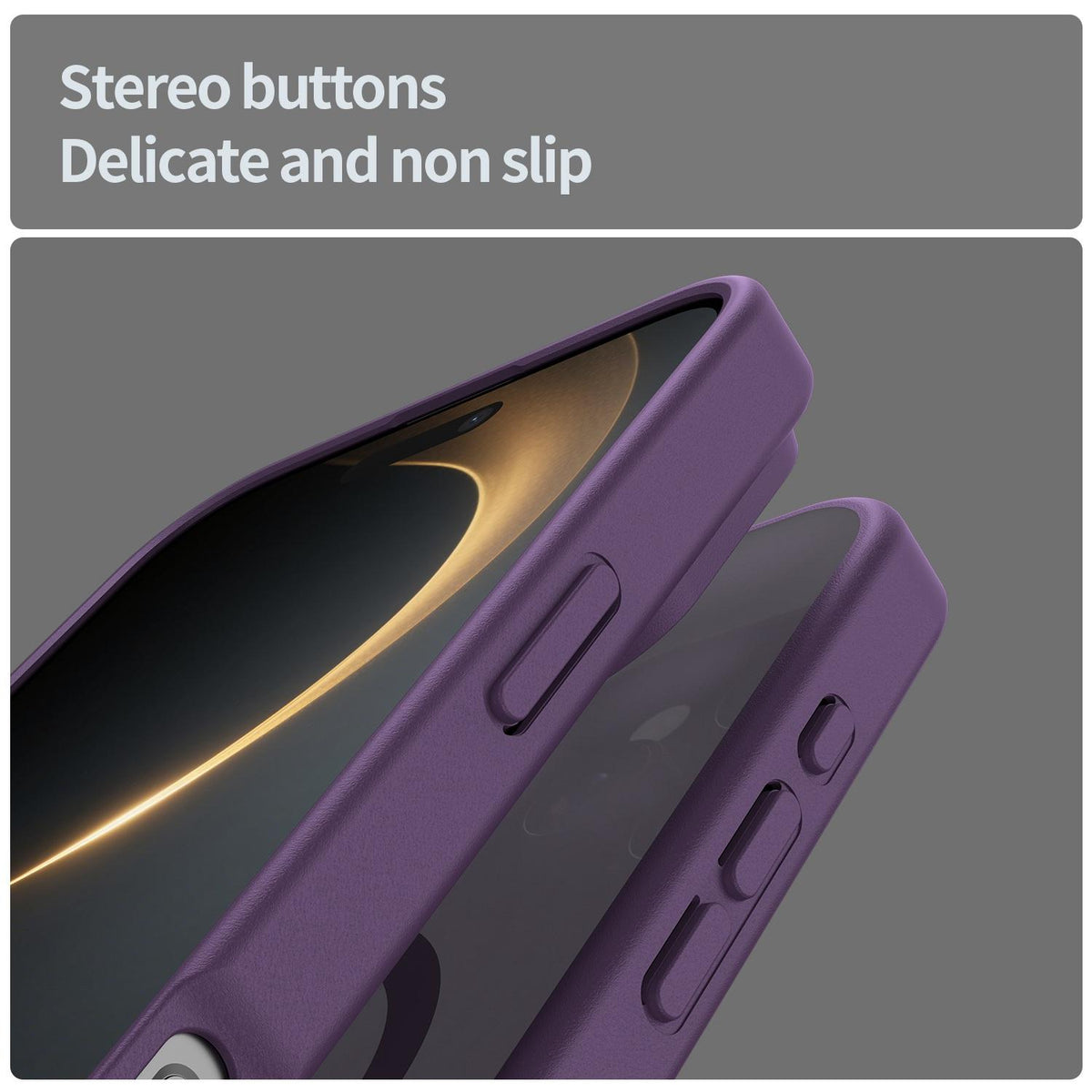 For iPhone 16 Pro Max Fanying Series Precision Camera Hole PC Hybrid TPU Translucent Frosted Magnetic Phone Case - Crystal Purple - EDA009893315B