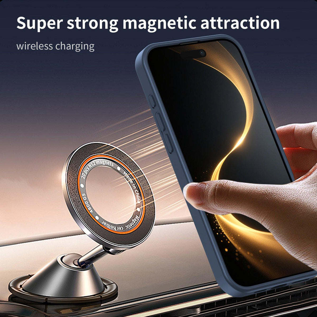 For iPhone 16 Pro Max Fanying Series Precision Camera Hole PC Hybrid TPU Translucent Frosted Magnetic Phone Case - Cyan Blue - EDA009893315C