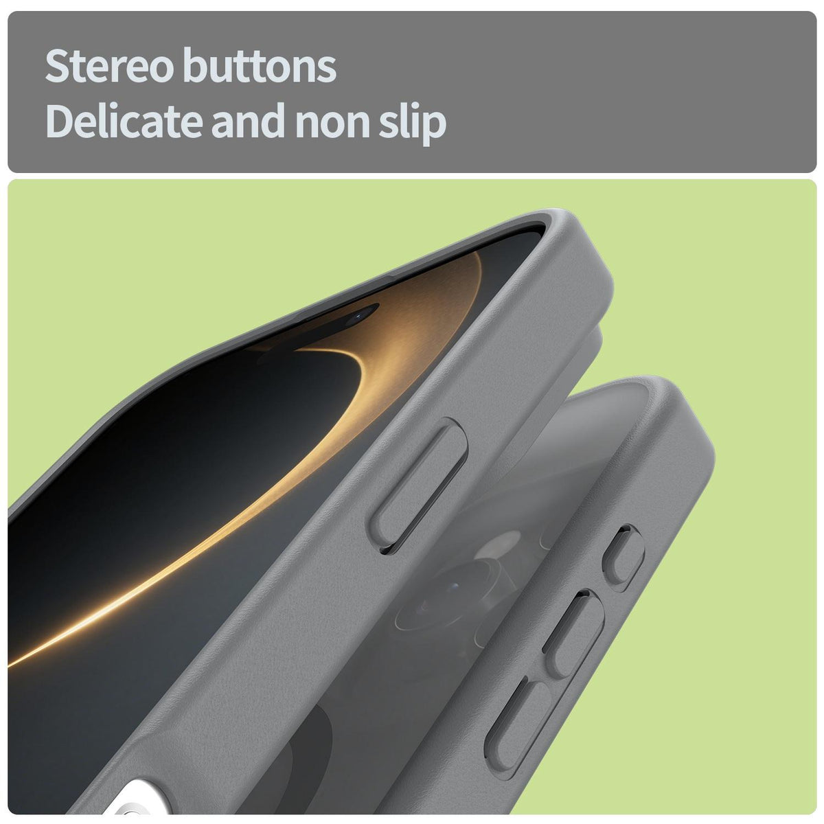 For iPhone 16 Pro Max Fanying Series Precision Camera Hole PC Hybrid TPU Translucent Frosted Magnetic Phone Case - Silver Grey - EDA009893315F