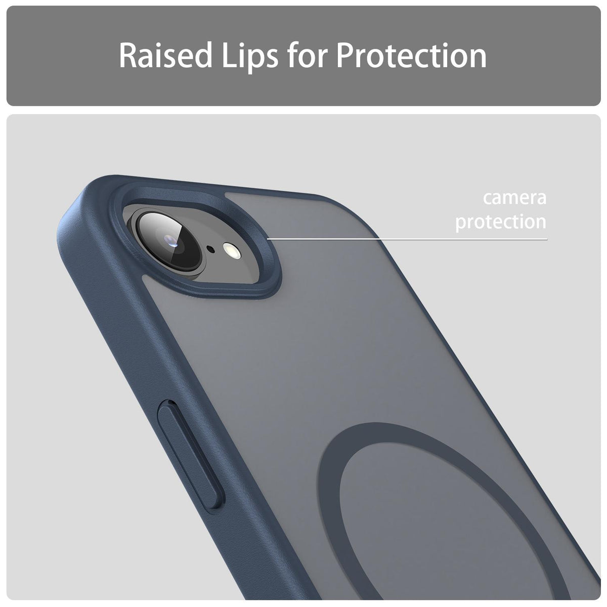 For iPhone 16e / 17e Fanying Series Precision Camera Hole PC Hybrid TPU Translucent Frosted Magnetic Phone Case - Cyan Blue - EDA009893316C