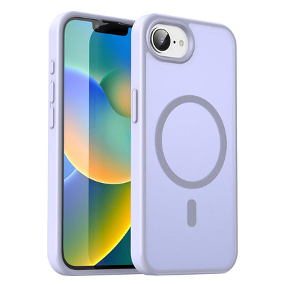 For iPhone 16e / 17e Fanying Series Precision Camera Hole PC Hybrid TPU Translucent Frosted Magnetic Phone Case - Lavender - EDA009893316H
