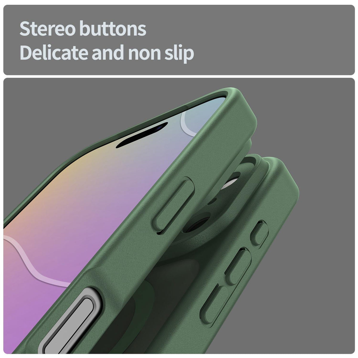 For iPhone 17 Pro Fanying Series Precision Camera Hole PC Hybrid TPU Translucent Frosted Magnetic Phone Case - Olive Green - EDA009893319D
