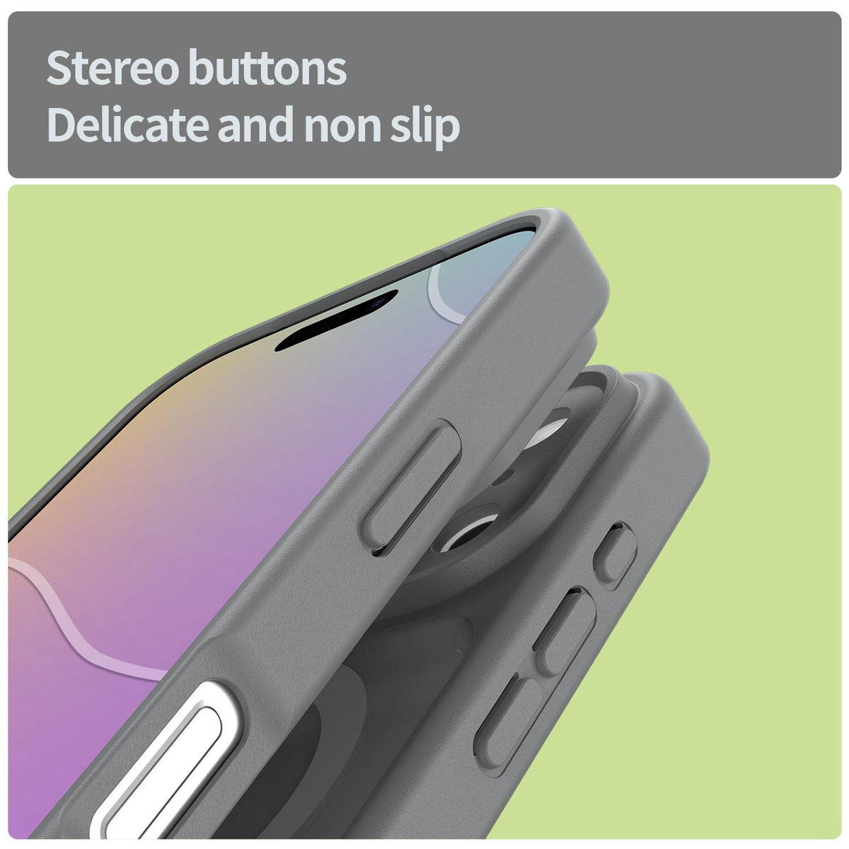 For iPhone 17 Pro Fanying Series Precision Camera Hole PC Hybrid TPU Translucent Frosted Magnetic Phone Case - Silver Grey - EDA009893319F
