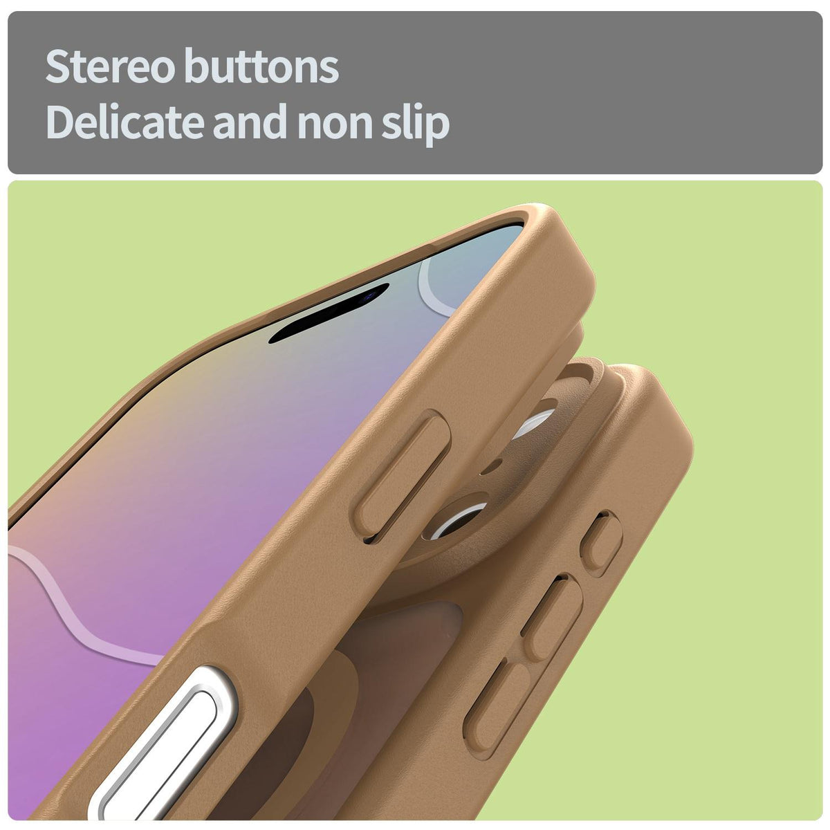 For iPhone 17 Pro Fanying Series Precision Camera Hole PC Hybrid TPU Translucent Frosted Magnetic Phone Case - Desert Gold - EDA009893319G