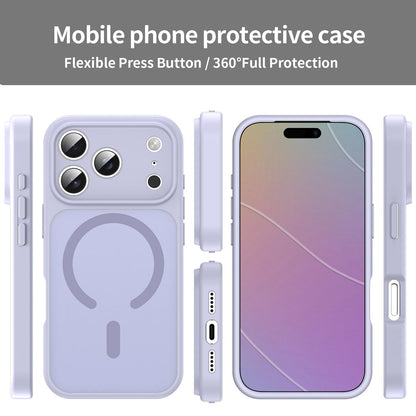 For iPhone 17 Pro Fanying Series Precision Camera Hole PC Hybrid TPU Translucent Frosted Magnetic Phone Case - Lavender - EDA009893319H
