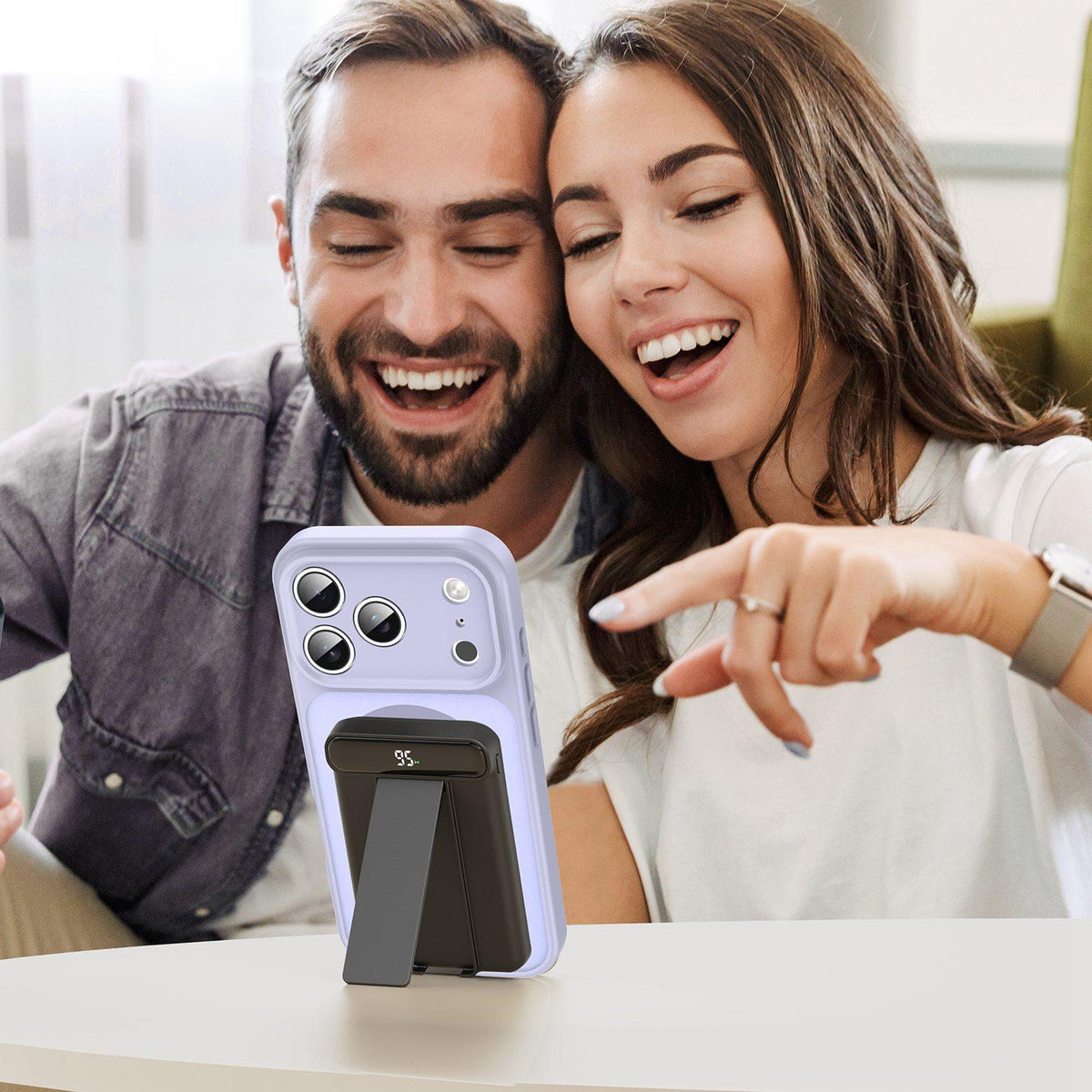 For iPhone 17 Pro Fanying Series Precision Camera Hole PC Hybrid TPU Translucent Frosted Magnetic Phone Case - Lavender - EDA009893319H