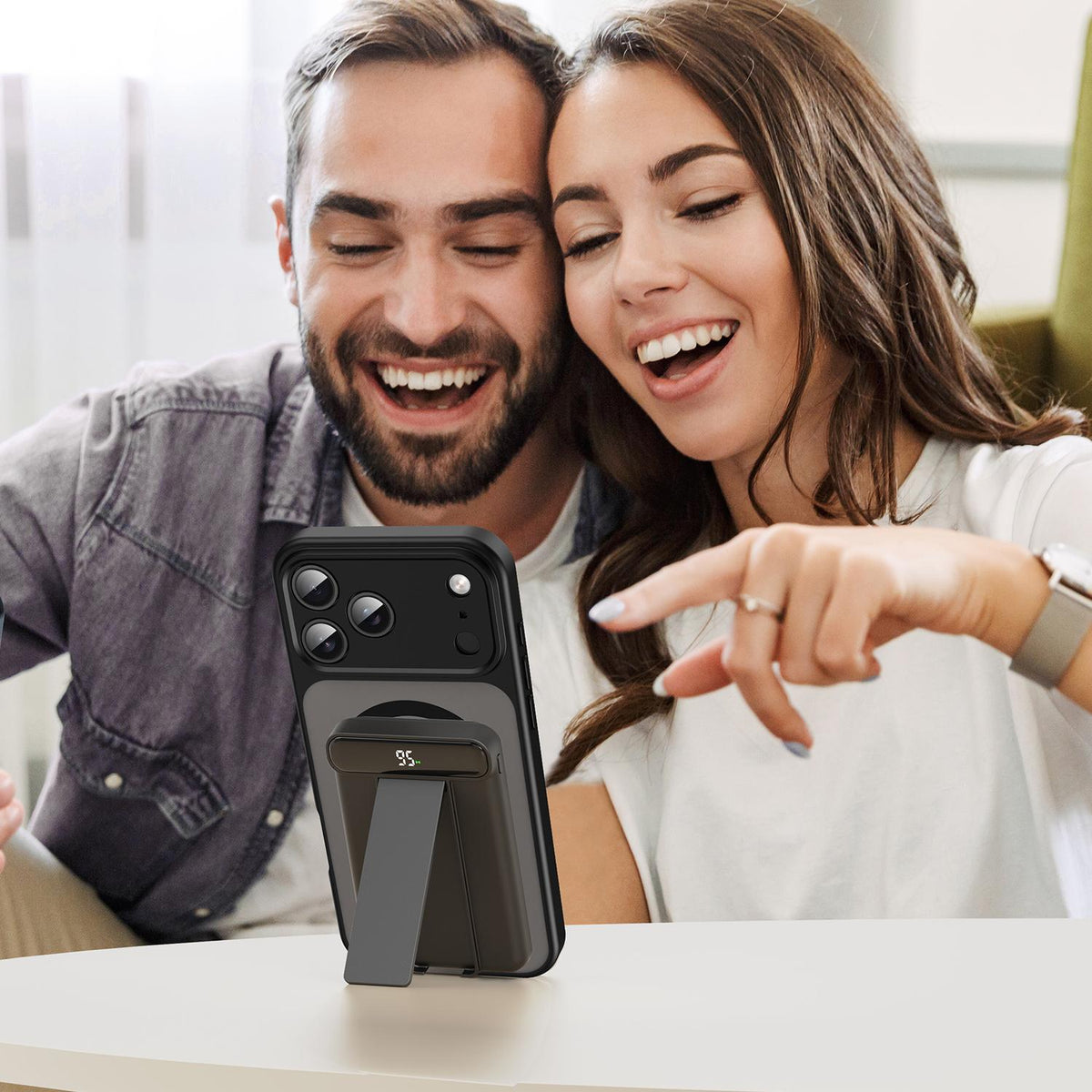 For iPhone 18 Pro Max Fanying Series Precision Camera Hole PC Hybrid TPU Translucent Frosted Magnetic Phone Case - Translucent Black - EDA009893321A