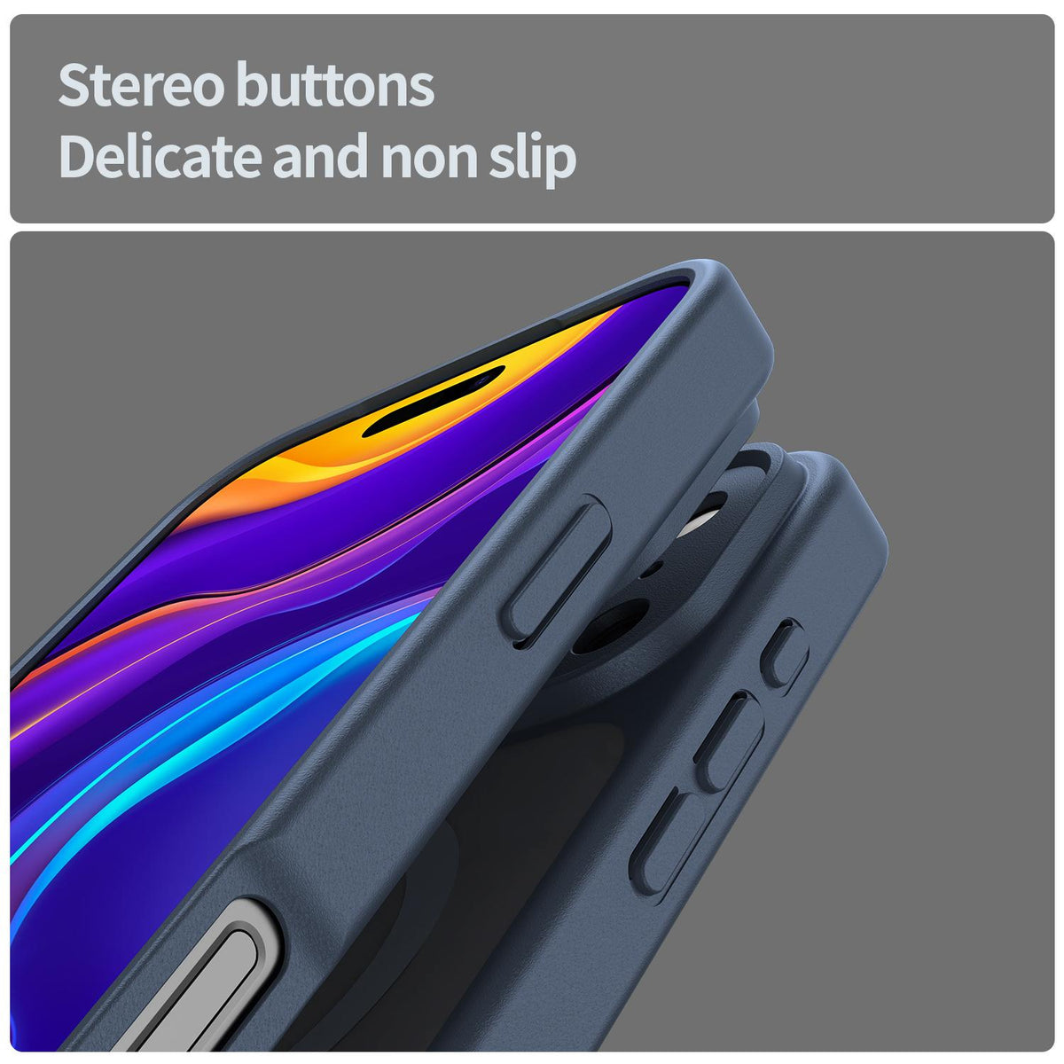For iPhone 18 Pro Max Fanying Series Precision Camera Hole PC Hybrid TPU Translucent Frosted Magnetic Phone Case - Cyan Blue - EDA009893321C